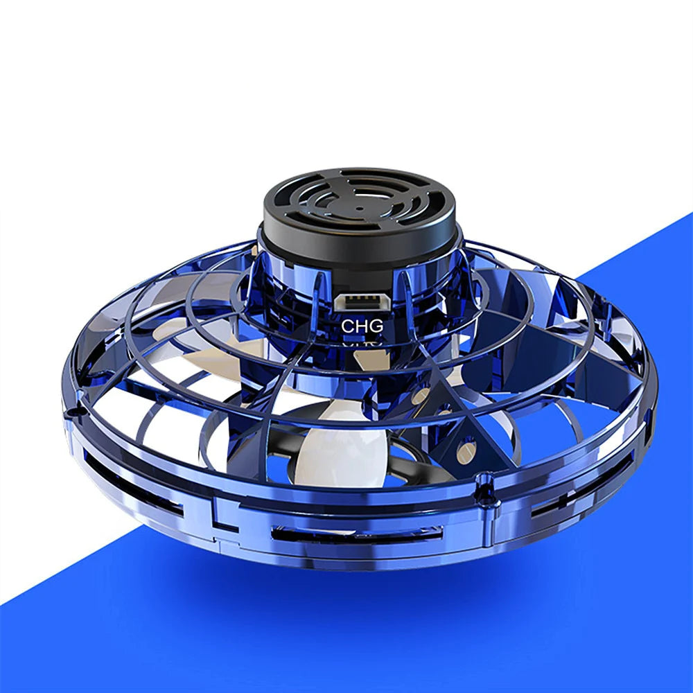 Flying Spinner – Hand-Controlled LED Drone for 360° Tricks & Endless Fun