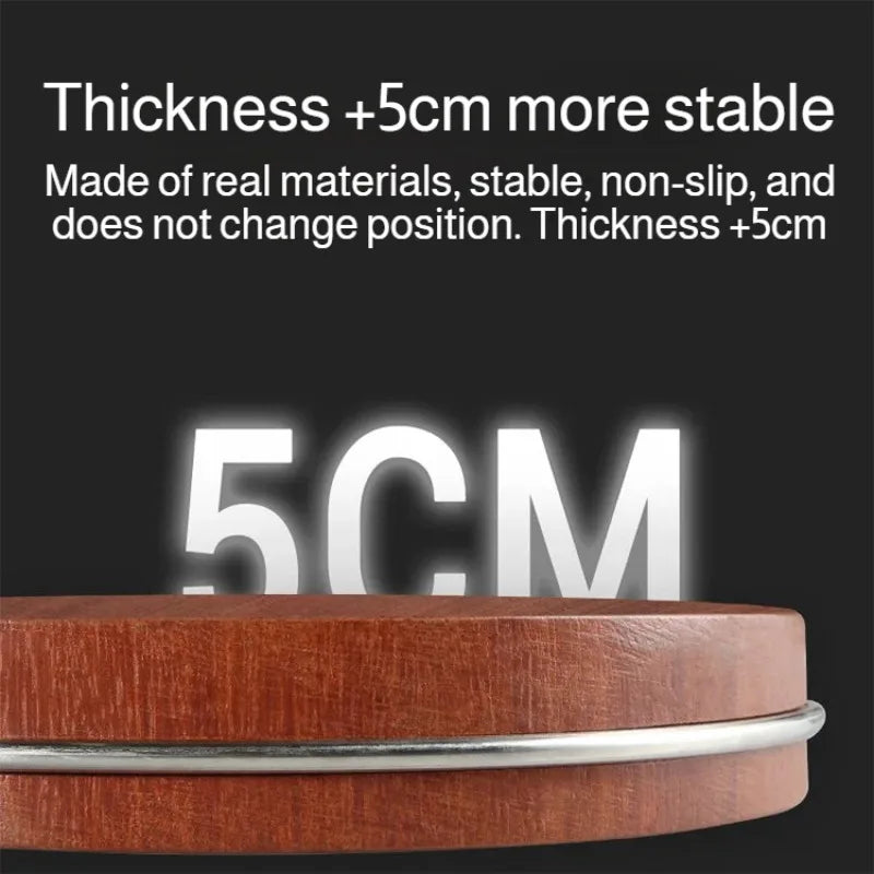 Solid Ironwood Round Thick Chopping Board Effortless Essentials