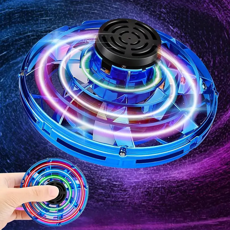Flying Spinner – Hand-Controlled LED Drone for 360° Tricks & Endless Fun Beckett