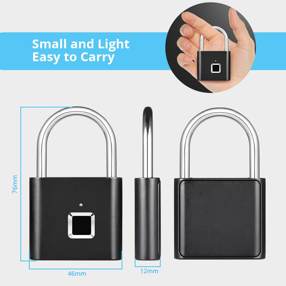 Fingerprint Lock – Smart Biometric Padlock for Keyless Security Beckett
