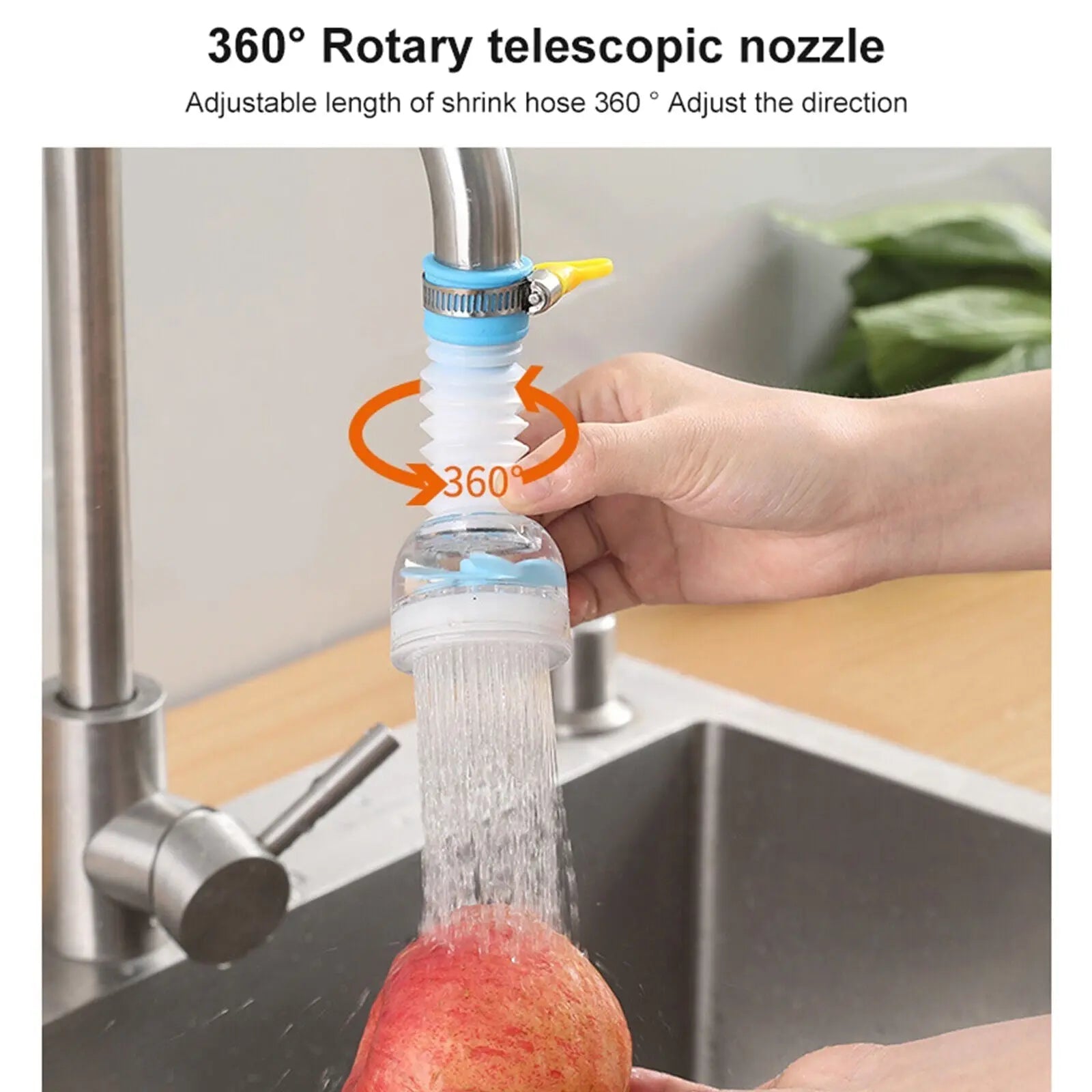 360° Rotation Kitchen Sink Faucet Extenders – Flexible Water Flow Made Easy Ignisio