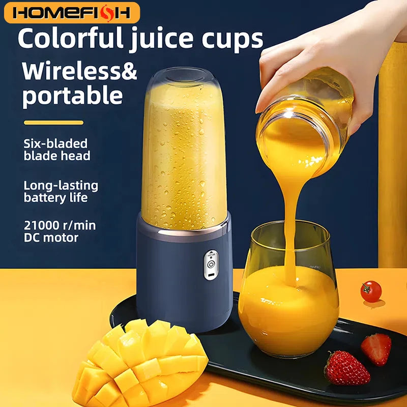 Portable Electric Blender Bottle – Smoothie &amp; Juice Maker Effortless Essentials