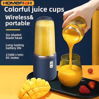 Portable Electric Blender Bottle – Smoothie &amp; Juice Maker Effortless Essentials