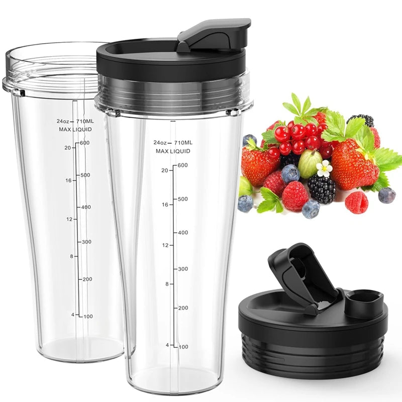 Ninja Replacement Cup with Lid &amp; Blade for Nutri Ninja Auto-iQ Effortless Essentials