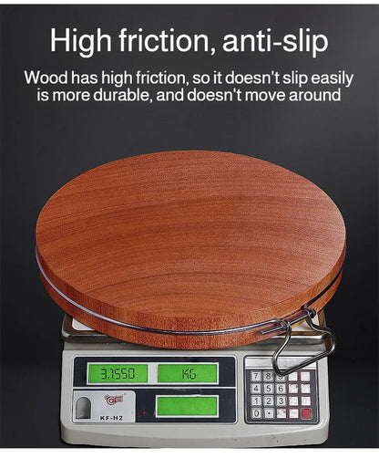 Solid Ironwood Round Thick Chopping Board Effortless Essentials