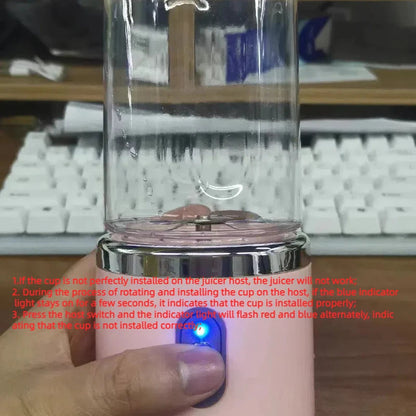 Portable Electric Blender Bottle – Smoothie &amp; Juice Maker Effortless Essentials
