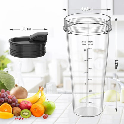 Ninja Replacement Cup with Lid &amp; Blade for Nutri Ninja Auto-iQ Effortless Essentials